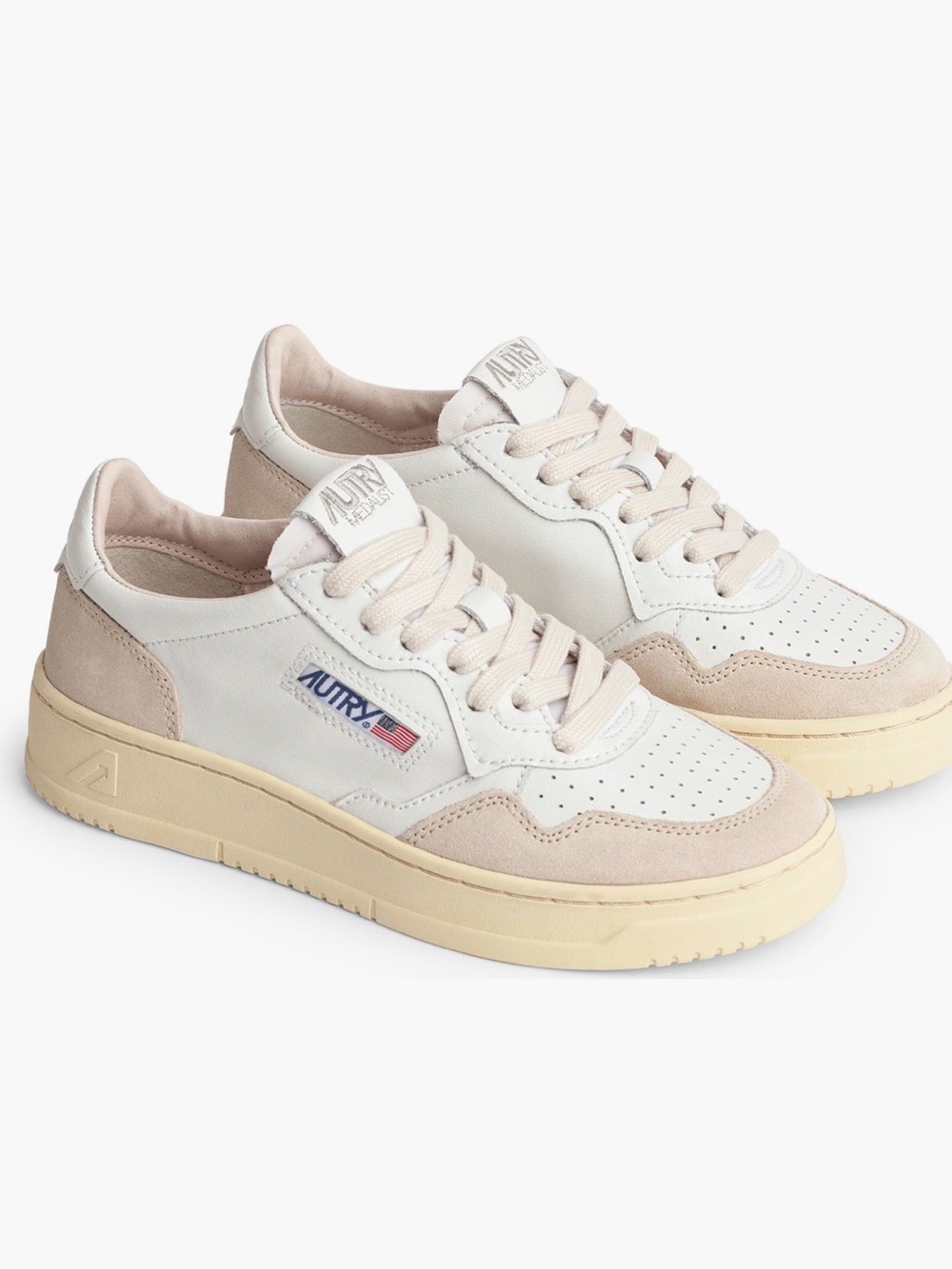 Autry Women's White & Beige Sneakers